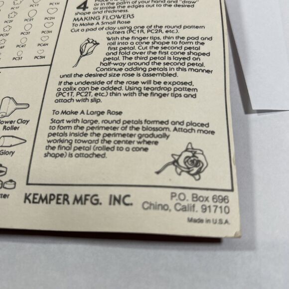 Vintage New Old Stock Kemper Tools Clay Pattern Cutters Set PCS1 - 1/2" - Sealed - Picture 10 of 10